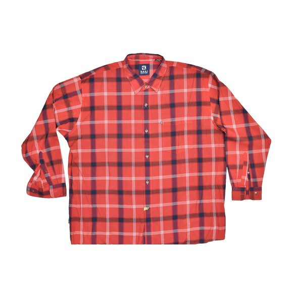 Kani Jeans Co. Men's Red Plaid Long Sleeve Button Down Shirt Size 3X - Picture 1 of 8